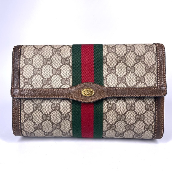 Gucci Ophidia Sherry Line Supreme GG Monogram Clutch Bag,
